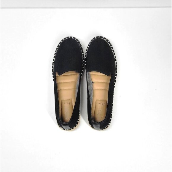 JOIE cara espadrilles canvas black Sz 7 - Picture 4 of 7
